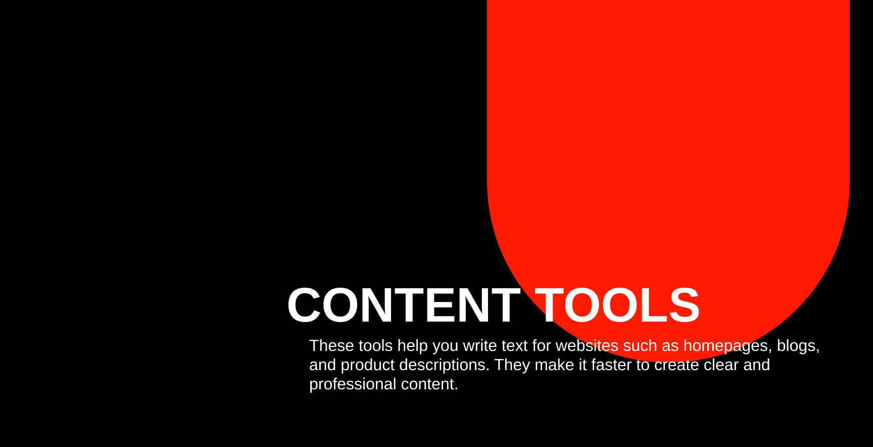 Content tools