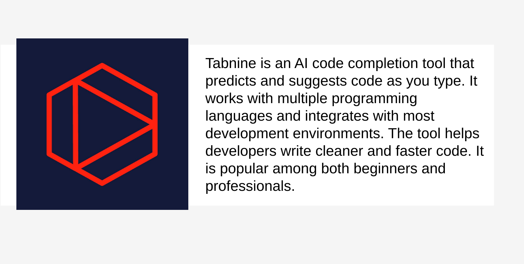 Tabnine description