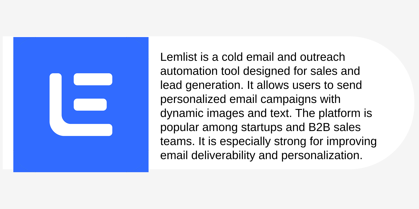 Lemlist description